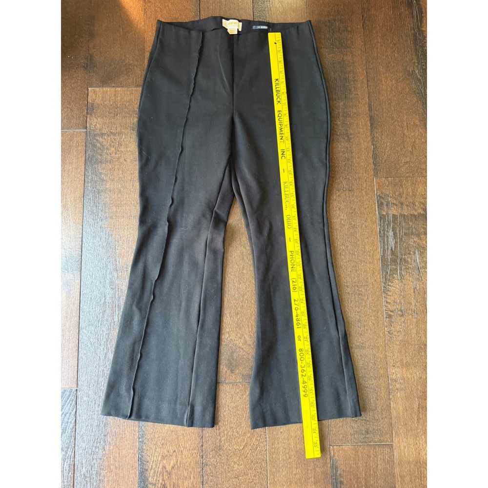 Maeve Anthropologie The Margot Black Kick Flare Seam Detail Pants Small - Picture 4 of 6